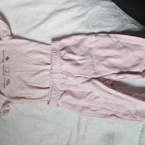 Pink Baby Onesie with Embroidery